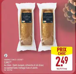 ALDI Gourmet finest cuisine cake saint-jacques, échalote et vin blanc offre