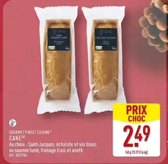 ALDI Gourmet finest cuisine cake saint-jacques, échalote et vin blanc offre