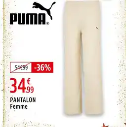 Intersport Puma pantalon femme offre