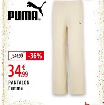 Intersport Puma pantalon femme offre
