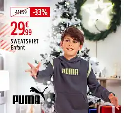 Intersport Puma sweatshirt enfant offre