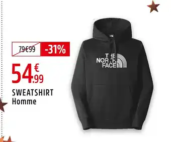 Intersport The north face sweatshirt homme offre