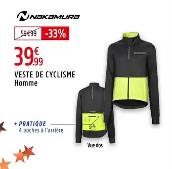 Intersport Nakamura veste de cyclisme homme offre