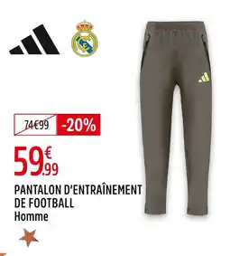 Intersport Adidas pantalon d'entraînement de football offre