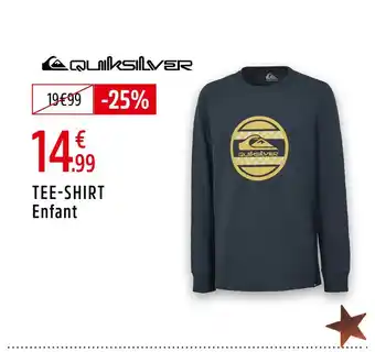 Intersport Quiksilver tee-shirt enfant offre