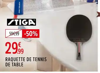 Intersport Stiga raquette de tennis de table offre
