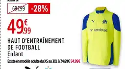 Intersport Puma haut d’entraînement de football enfant offre