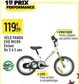 Intersport Nakamura vélo panda evo micro enfant offre