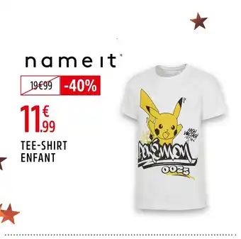 Intersport Name it tee-shirt enfant offre