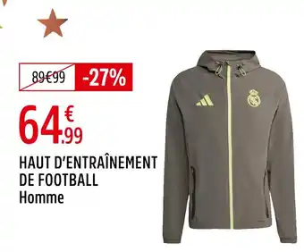 Intersport Adidas haut d'entraînement de football homme offre