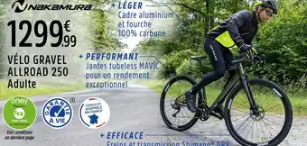 Intersport Nakamura vélo gravel allroad 250 offre