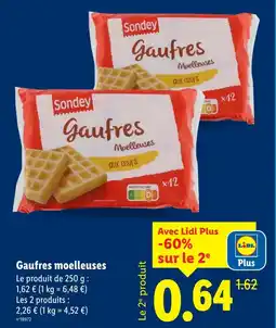 Lidl Gaufres moelleuses offre