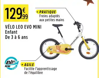 Intersport Nakamura vélo leo evo mini enfant offre