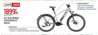 Intersport Vtc électrique crossover gt adulte offre