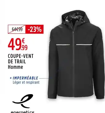 Intersport Energetics coupe-vent de trail homme offre