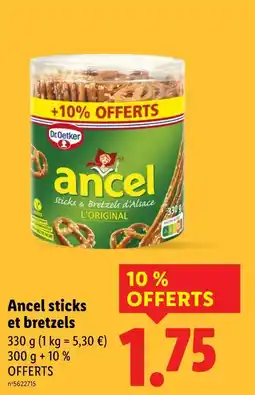 Lidl Dr.oetker ancel sticks et bretzels offre