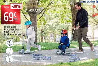 Intersport Globber trottinette évolutive go up nova light offre