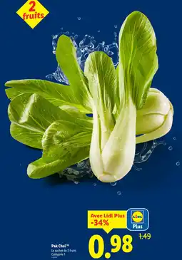 Lidl Pak choï offre