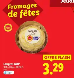Lidl Langres aop offre