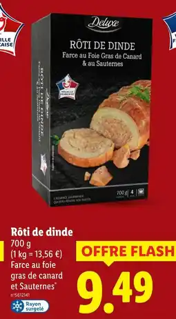 Lidl Deluxe rôti de dinde offre