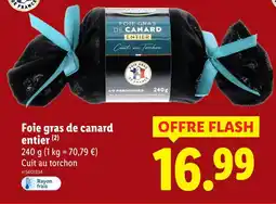 Lidl Foie gras de canard entier offre