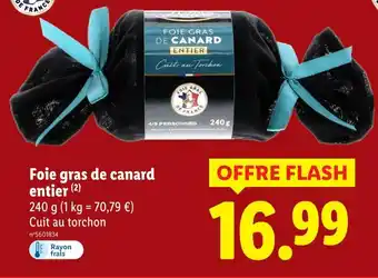 Lidl Foie gras de canard entier offre
