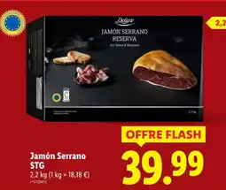 Lidl Deluxe jamón serrano reserva offre