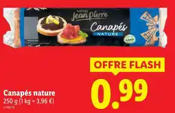 Lidl Maitre jean pierre canapés nature offre