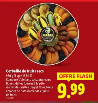 Lidl Plaza corbeille de fruits secs offre