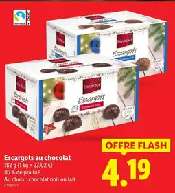 Lidl Favorina escargots au chocolat offre