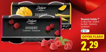Lidl Deluxe dessert framboos - framboise offre