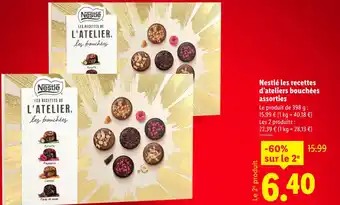 Lidl Nestlé les recettes de l'atelier bouchées assorties offre
