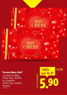 Lidl Ferrero mon chéri offre