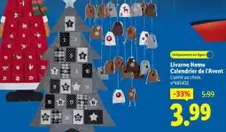 Lidl Livarno calendrier de l’avent offre