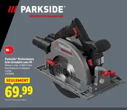 Lidl Parkside performance scie circulaire sans fil offre
