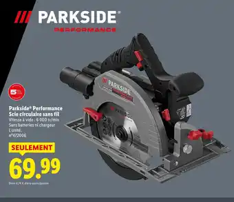 Lidl Parkside performance scie circulaire sans fil offre