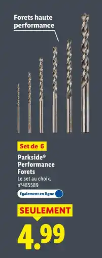 Lidl Parkside performance forets offre