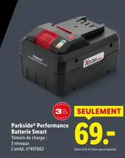 Lidl Parkside performance batterie smart offre