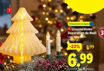 Lidl Livarno home décoration de noël offre