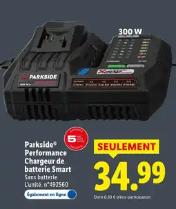 Lidl Parkside performance chargeur de batterie smart offre