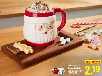 Lidl Silvercerst tasse de noël offre