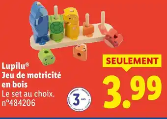 Lidl Lupilu jeu de motricité en bois offre