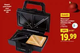 Lidl Silvercerst appareil à croque-monsieur xxl offre