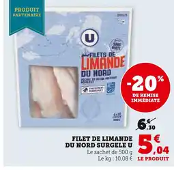 U Express U filet de limande du nord surgelé offre