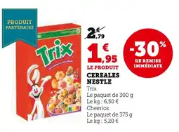 U Express Nestlé céréales offre