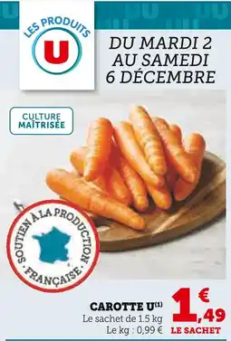 U Express U carotte offre
