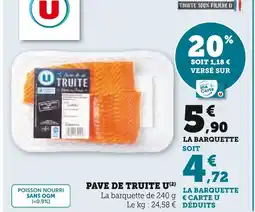 U Express U pavé de truite offre