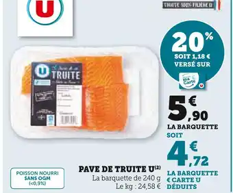 U Express U pavé de truite offre