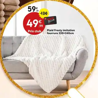Maxi Bazar Plaid frosty imitation fourrure 220×240cm offre