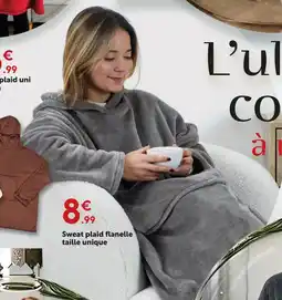 Maxi Bazar Sweat plaid flanelle offre